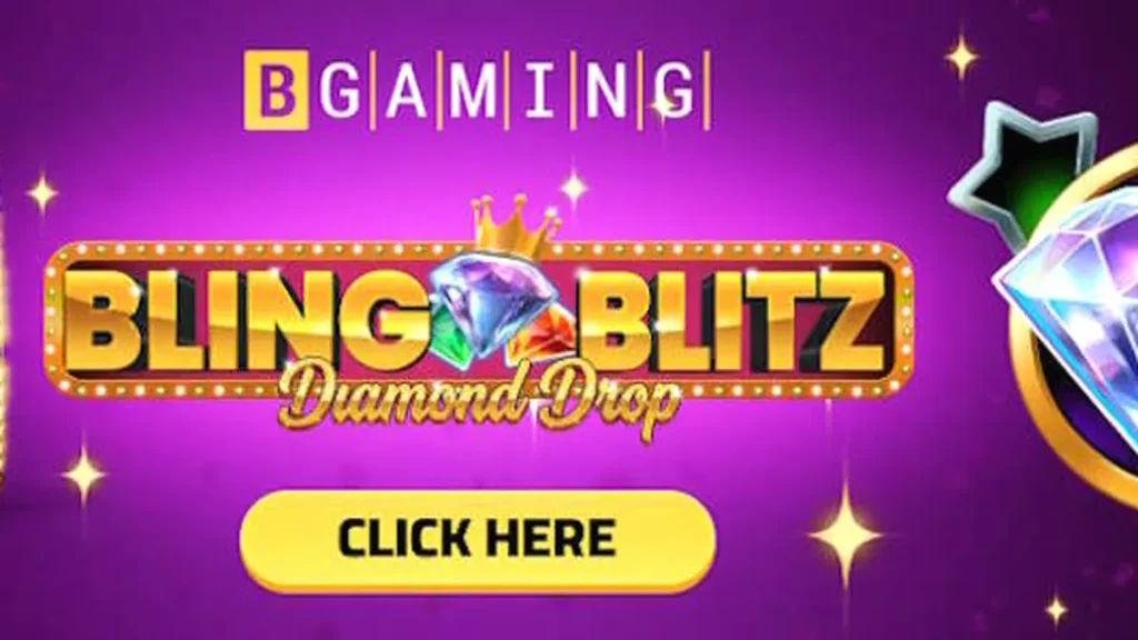 Tampilan visual mewah dan berkilau dari slot Bling Blitz Diamond Drop