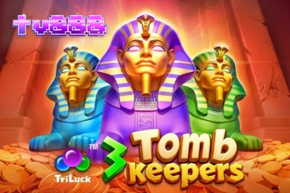 Tampilan visual slot 3 Tomb Keepers dengan tema makam Mesir kuno